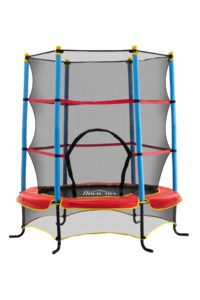 5.4ft Trampoline with Enclosure Net and Built-in Zipper Safety Pad